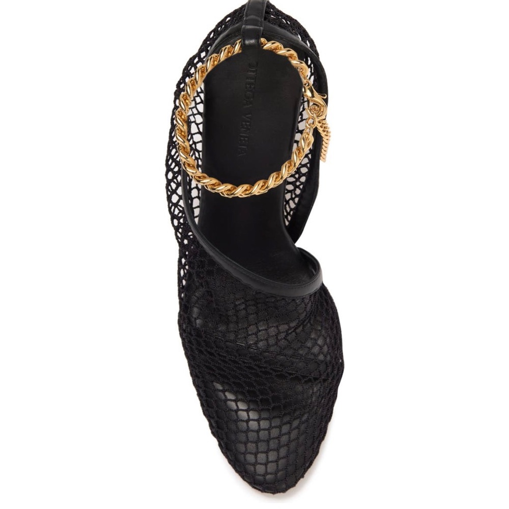 Bottega Veneta Stretch Mesh & Leather Pump - Picture 4 of 12